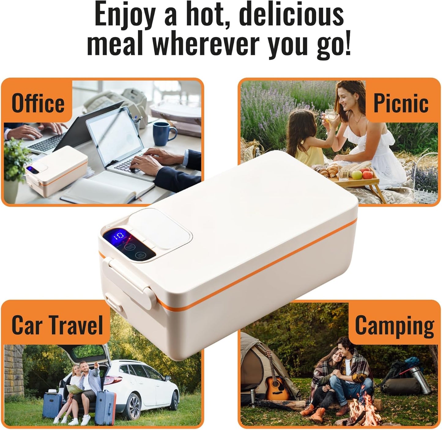 Rechargeable Electric Heated Lunch Box