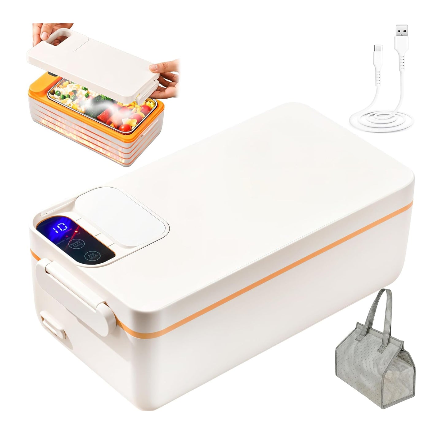Rechargeable Electric Heated Lunch Box